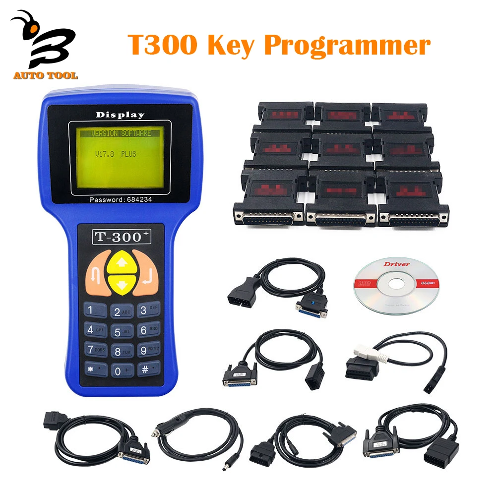 

T300 Key Programmer Auto V21.3 Car Key Maker English Spanish Language Optional T300 Code Programmer Car Diagnostic Tool