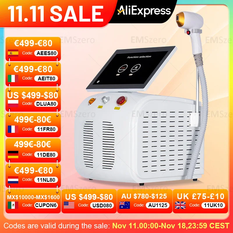 Профессиональный диодный лазер для удаления волос на теле 2024 постоянный