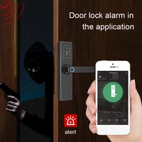 Multiple Unlocking WiFi Tuya Fingerprint Lock Aluminum Alloy Anti-theft Security Intelligent Smart Lock for Home Hotel Apartment