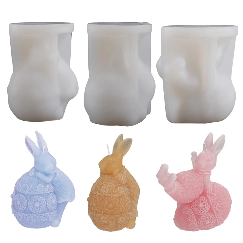 

Силиконовая форма для свечей, форма для ароматизированных свечей, форма для яйца, кролика, пластыря для поделок из смолы