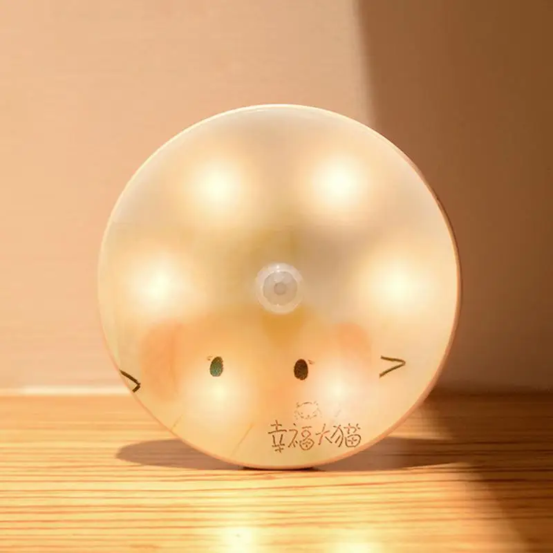 

1 шт. маленький ночсветильник с цветным принтом, умный человеческий тело, индукционный подарок, ночник для коридора, Индукционная атмосферн...