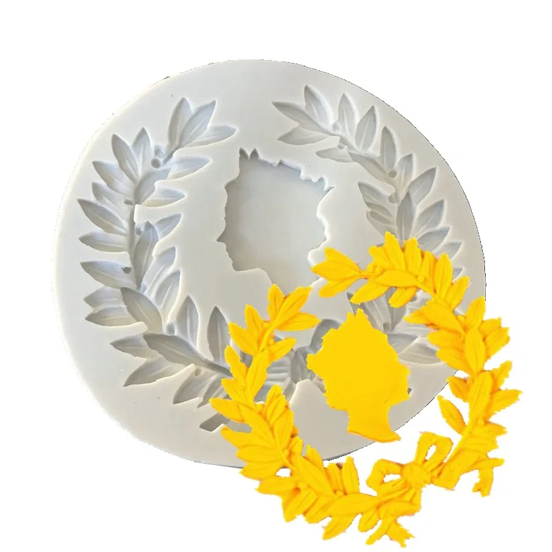

3D Wreath Silicone Paster Mold DIY Valentine Gift Fudge Chocolate Cake Decor Baking Tools Scently Soap Candle Making Resin Mould