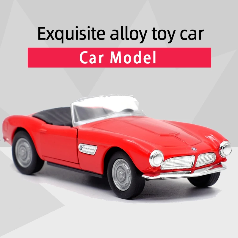 

WELLY 1:36 1956 BMW 507 Classic Melting Convertible Toy Car Model With Simulation Alloy Car Model Pull Back Car Toy Gift B622