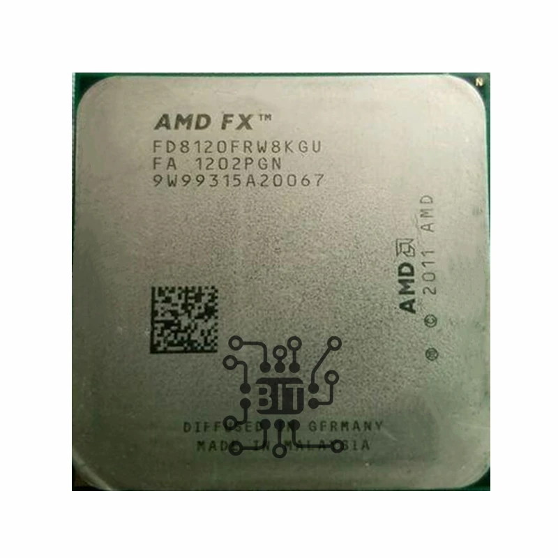 Amd Fx-series fx 8120 Fx8120 Fx8120 3.1 Ghz 95w Processador Cpu de Oito Núcleos Fd8120wmw8kgu Soquete Am3 +