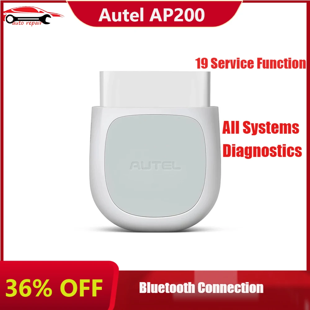 Autel AP200 AP 200 Bluetooth OBD2 Scanner Code Reader Full System Automotive OBD TPMS MaxiAP AP200 Car Diagnostic ToolS PK MK808