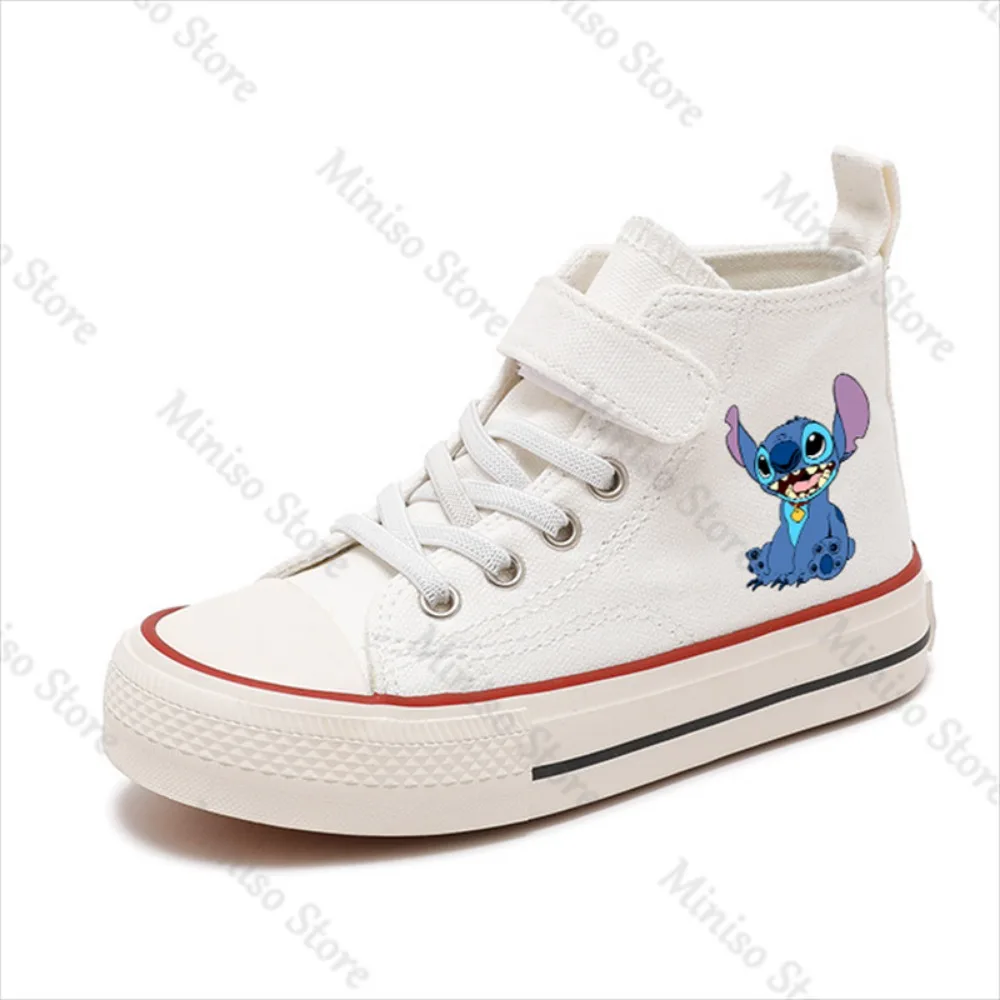 Детские высокие теннисные туфли Lilo Stitch удобная обувь с героями мультфильмов