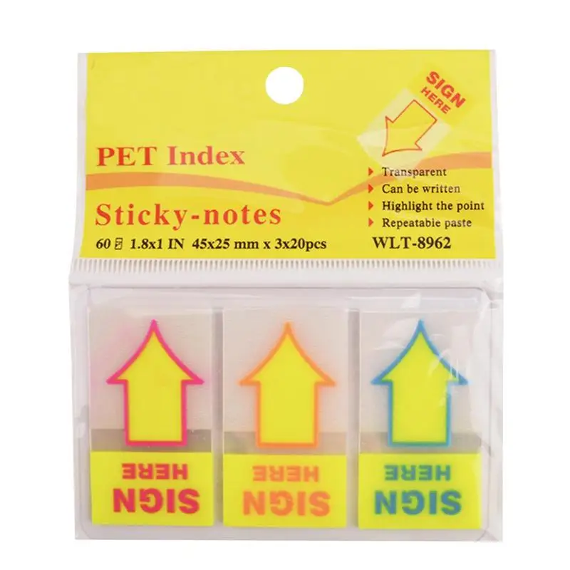 

Sign Here Tabs Neon Color Tape Flag Page Markers Tab Flags Sticker Note Tab Stickers For Notebooks Small Sticky Notes Flags