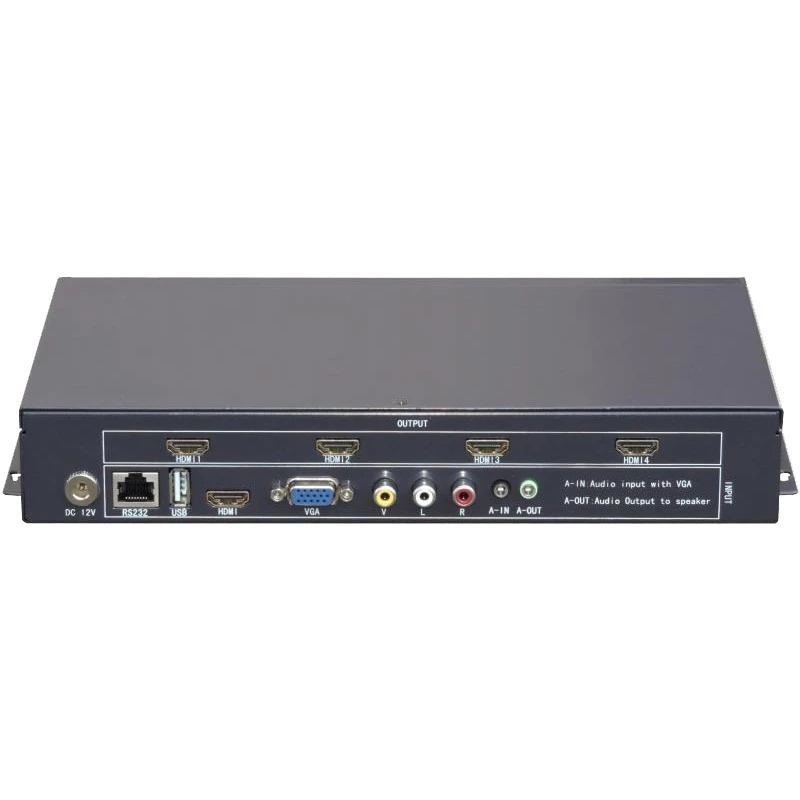 Настенный видеоконтроллер HDMI 2x2 VGA AV 1X2 1X4 1X3 2X1 3x1 4X1 мульти-видеоэкран процессор