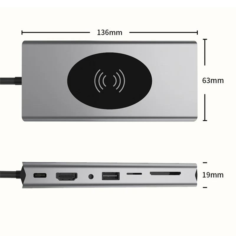 

Док-станция 15 в 1, совместимая с USB 3,0
