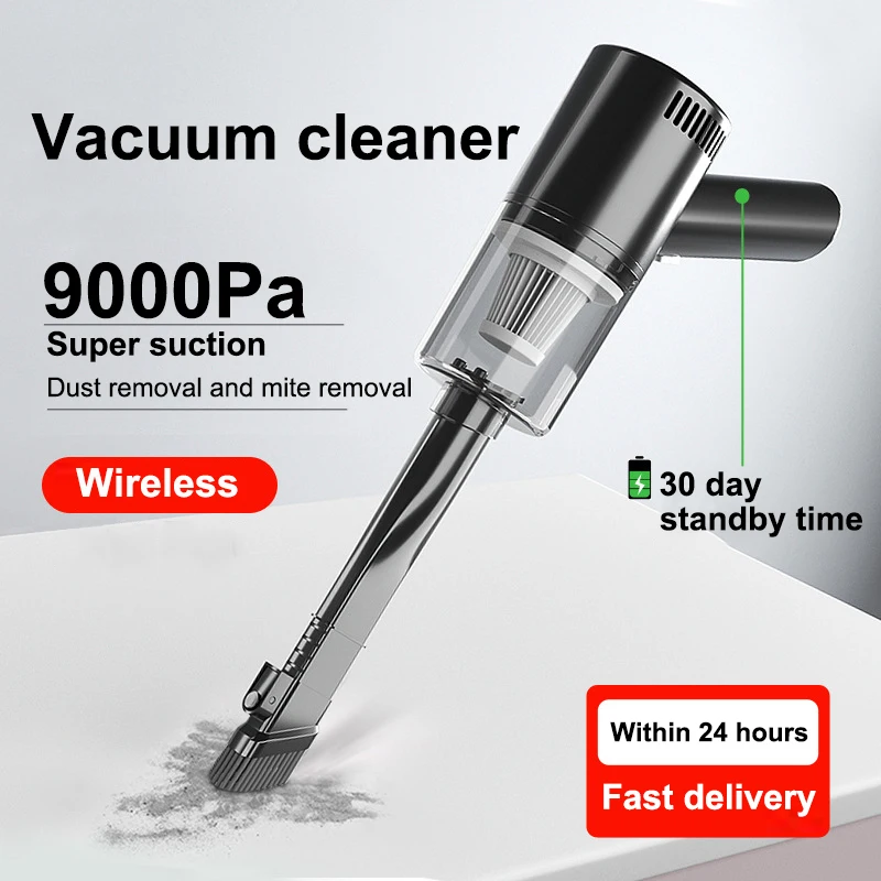 

Xiaomi 9000Pa Wireless Car Vacuum Cleaner Handheld Vacuum Home and Car Mi Portable Vacuum Cleaner Comes with 4 Types of Nozzles