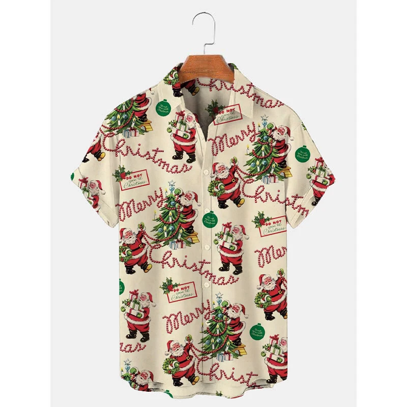 

Badassdude Men's Celebrate Merry Christmas And Happy New Year Printing Men‘s Short Sleeve Tee Shirt Blouse Tops