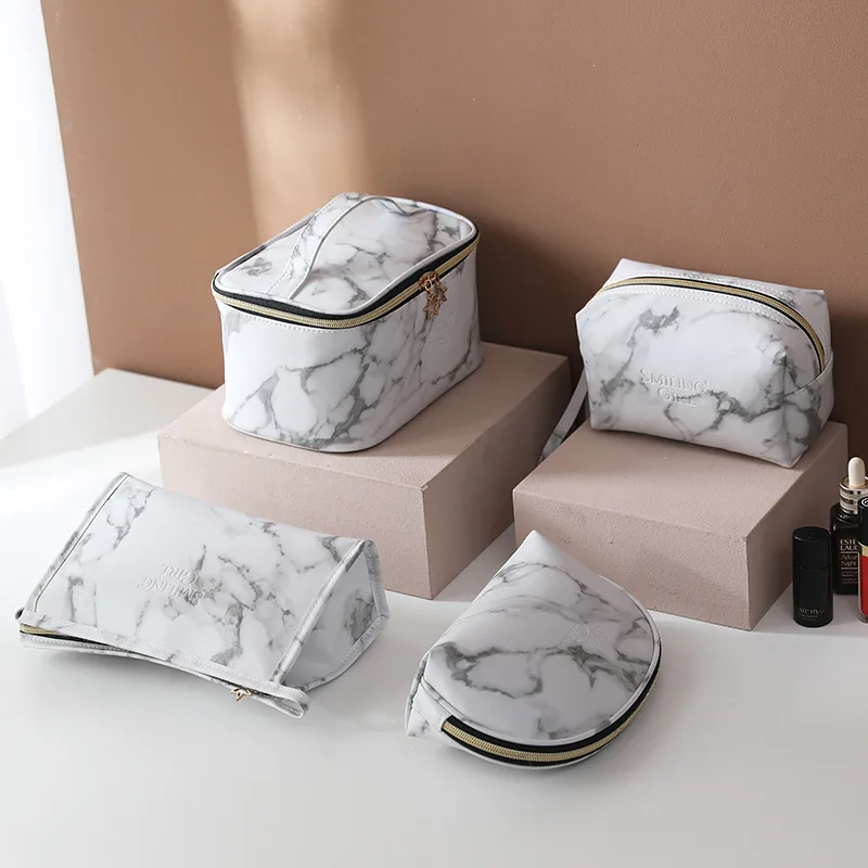 

Водонепроницаемые женские косметические сумки для хранения, кожзам, домашние туалетные принадлежности, органайзер, сумка на молнии, перено...