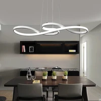 modern led chandelier light ceiling pendant lamp for kitchen living dining room bar table white design suspension hanging light