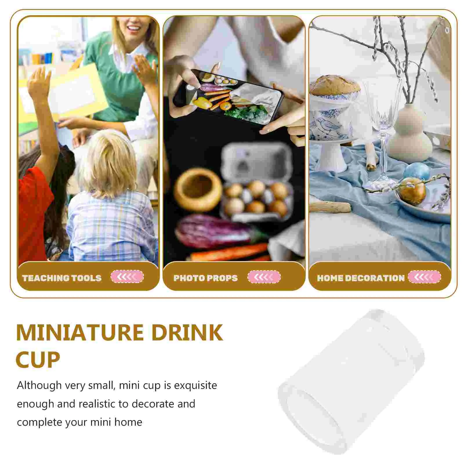 20 шт. аксессуары для дома кукольный домик очки модель DIY мини-бутылки напитков