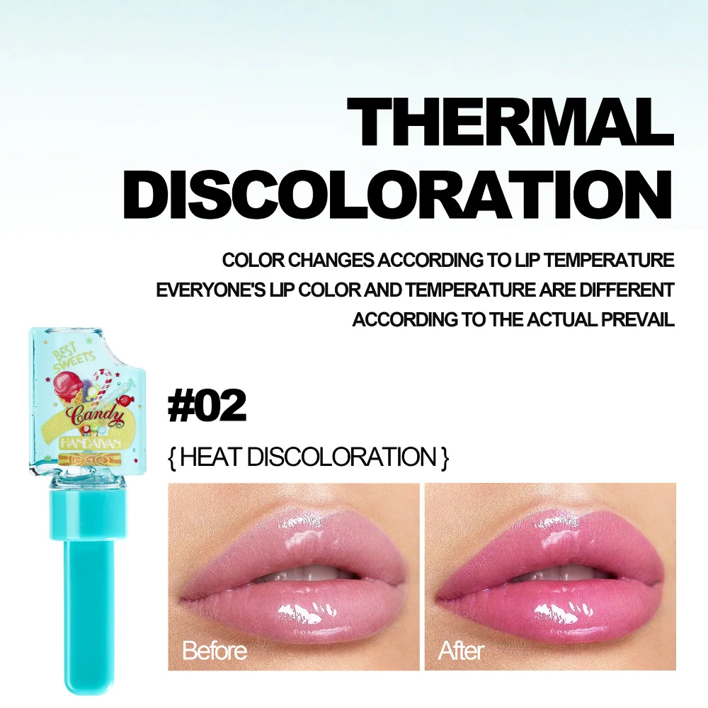 Меняющая цвет под воздействием температуры естественная железная помада