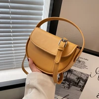trendy semicircle saddle small shoulder crossbody bags for women 2022 trend fashion brand designer ladies purses and handbags