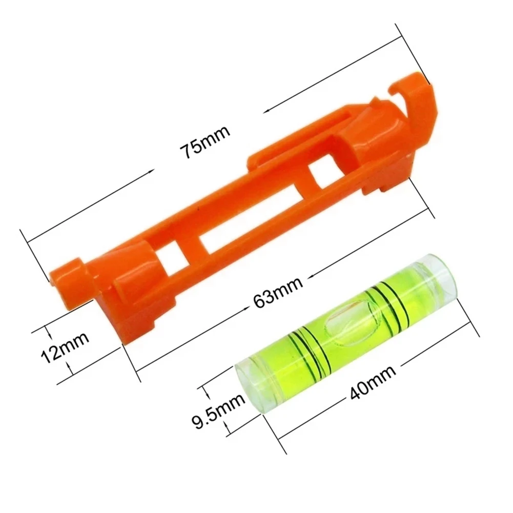 

Миниатюрный нивелир для нивелира, 2 шт., 75x12,5 мм