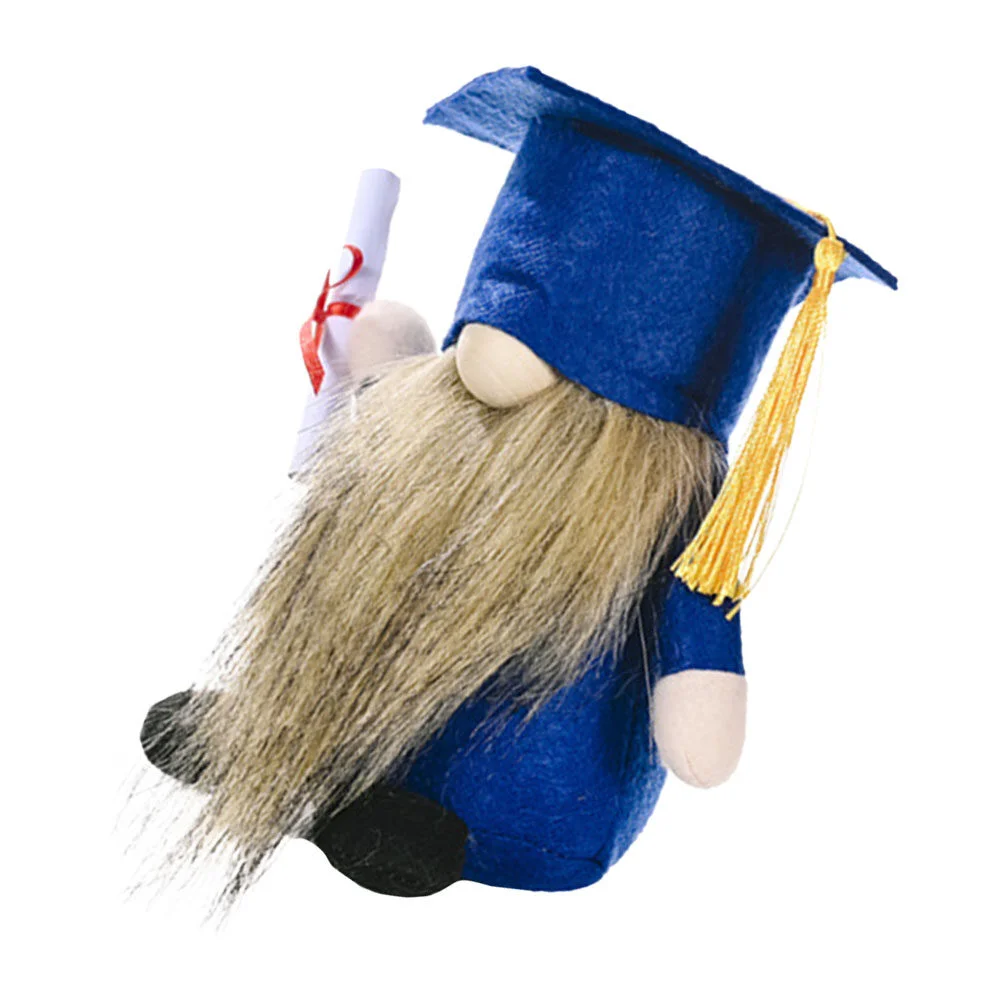 

Graduation Decoration Gnome Novel Playthings Decorations Shelves Desktop Tabletop Ornaments Dwarf Cloth Lovely Topper