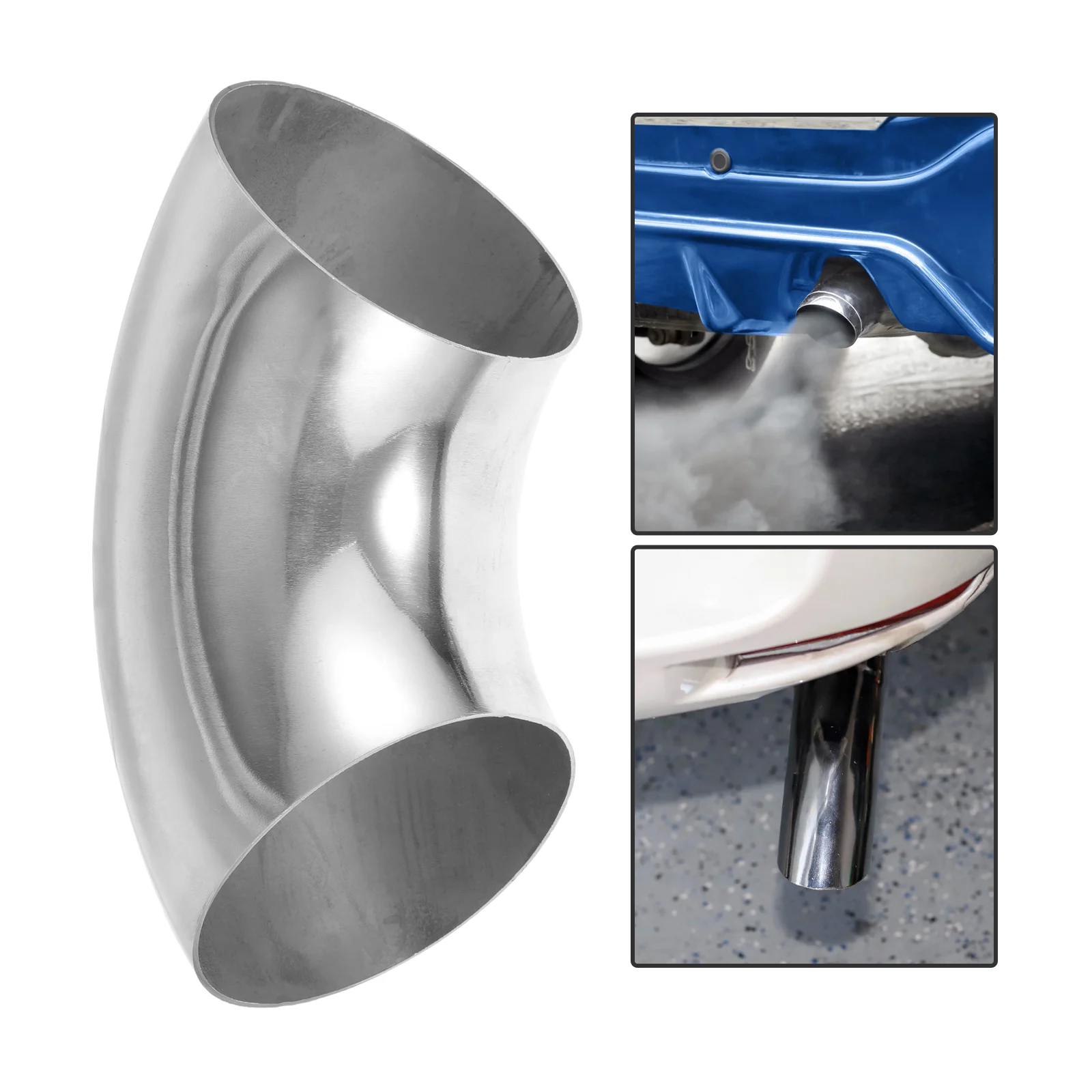 

Exhaust Elbow Pipe Tail Accessories Men Silencer Stainless Steel Car Tip Trailer Door Bumper Man