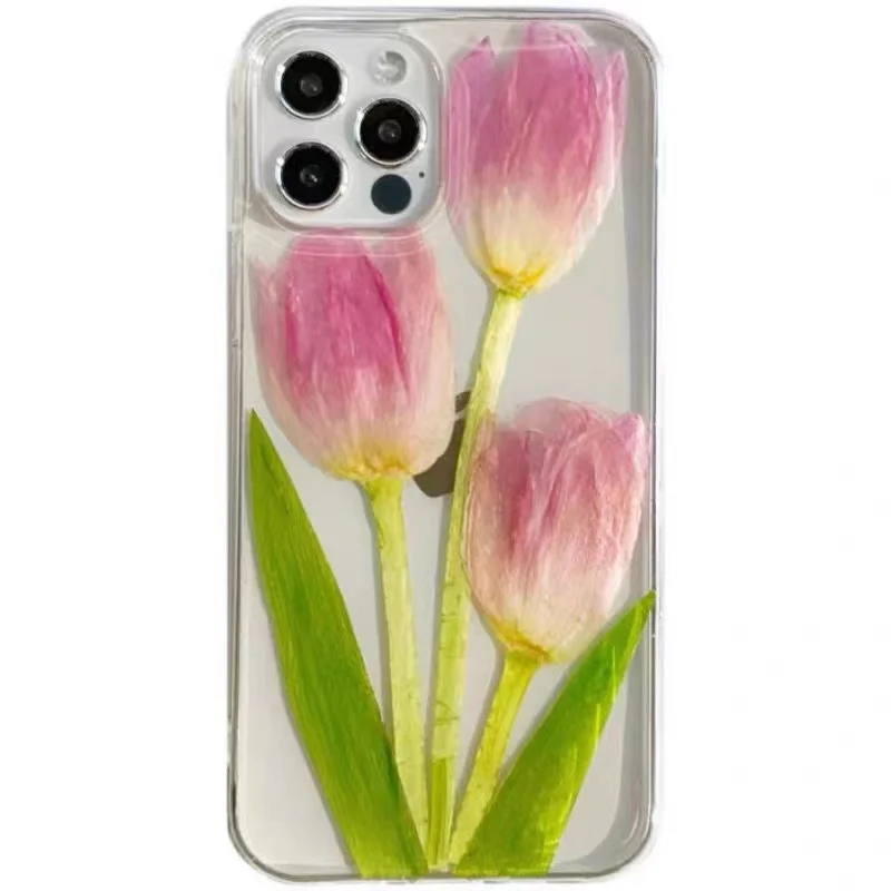 

Чехол для телефона с настоящими высушенными цветами для iphone 13, 12, 11 pro max, 7, 8 plus, 6, 6s, X, XS, XR, SE, мягкий чехол с натуральными цветами ручной работы