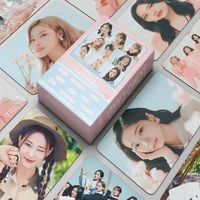 55pcs kpop twice 4th best album small lomo card zhou ziyu postcard random cards gifts for women photocard