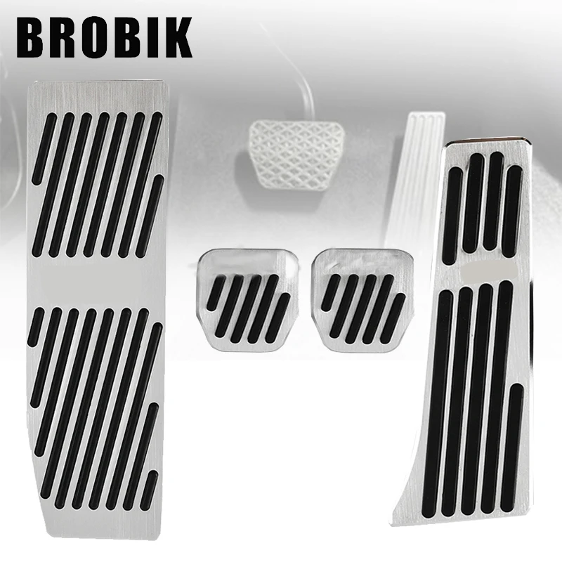 

BROBIK For BMW X1 M3 E39 E46 E87 E84 E90 E91 E92 AT / MT Punch-free Foot Rest pedal Pads Gas Refit Sticker Accelerator Brake