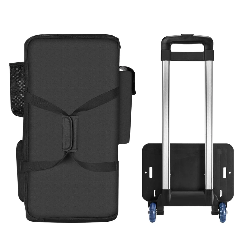 

Portable Speaker Organizer Pouch Trolley Bag with Detachable Pull Handle for Partybox 110/SRS-XP500