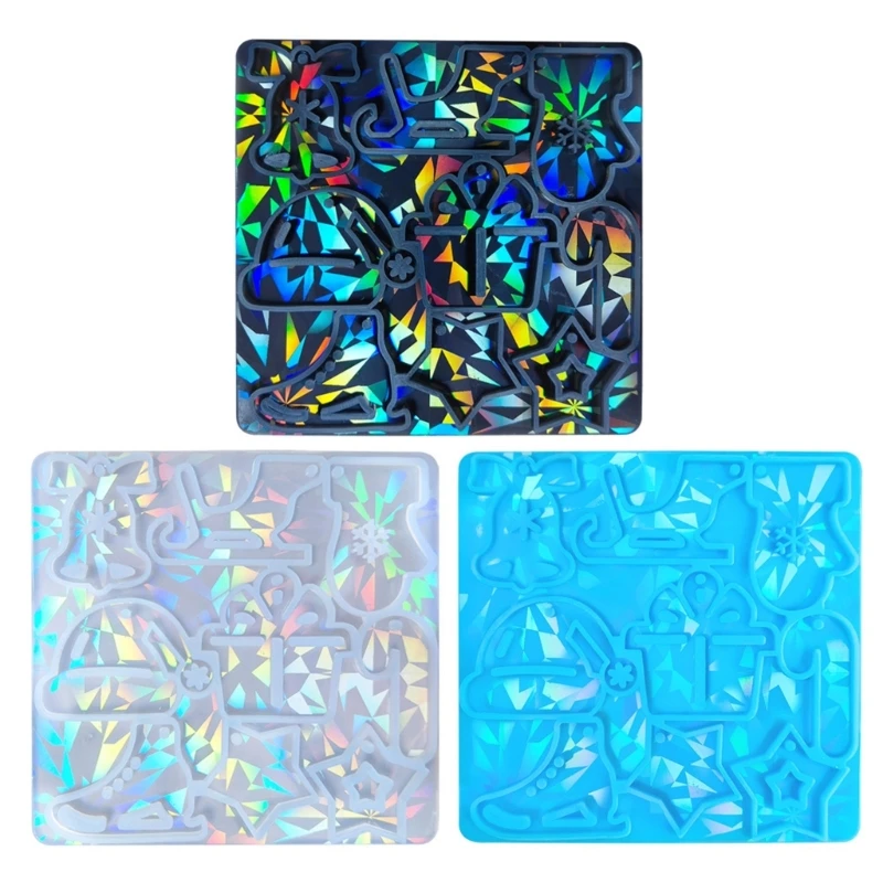 

Привлекательная рождественская шляпа, силиконовая форма, голографические сани, коньки, смоляные формы, форма для рождественского