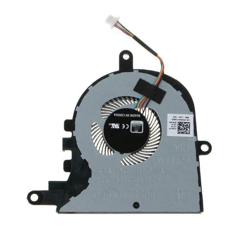 

For Dell Latitude 3590 E3590 /For INSPIRON 15-3593 3580 3581 17-3780 5593 CPU Cooling Fan P75F CN-0FX0M0 Laptop Fan