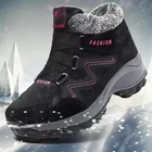 Водонепроницаемые зимние женские походные треккинговые ботинки для улицы, Женские Горные Нескользящие походные ботинки, прочные удобные кроссовки для альпинизма