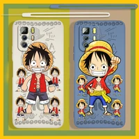 handsome pirate king luffy for xiaomi redmi note 11t 11 11s 10t 10 9t 9s 9 8t 8 7 6 pro liquid rope cover funda soft phone case