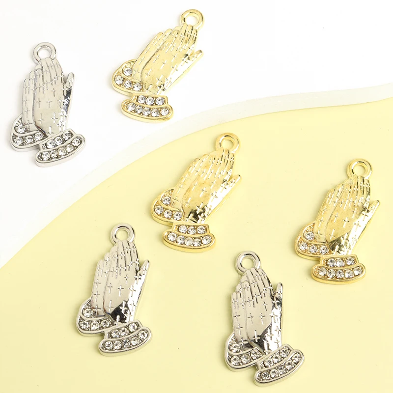 10 шт. Классические Подвески в виде молитвенных рук