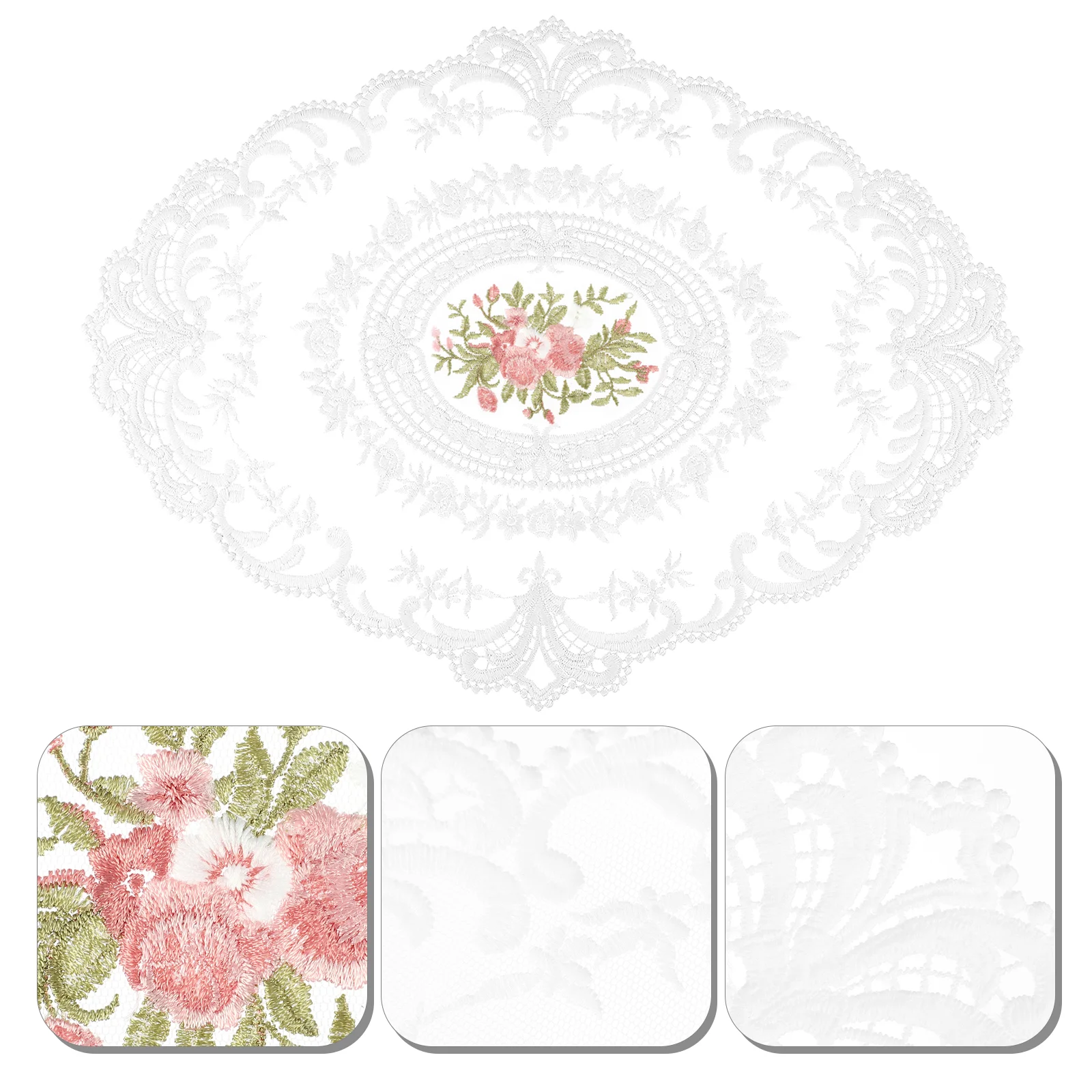 

Lace Placemats Table Placemat Mat Mats Embroidered Wedding Doilies Crochet Doily Cup Coasters Coaster Flower Dining Place