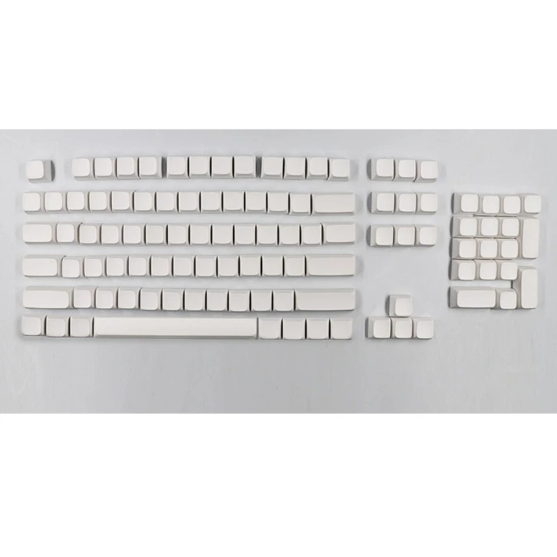 

PBT Keycaps 134 Keys White Blank Keycap DyeSubbed Keycap For 108 104 100 980 96 87 84 75 68 64 61 Layouts