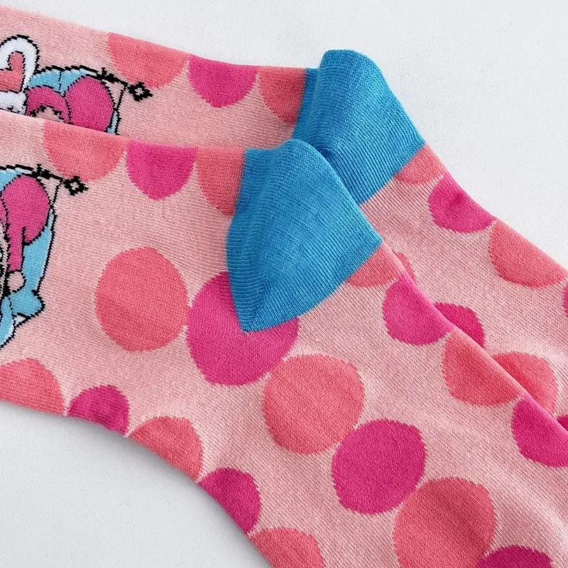 5 пар носков Labubu впитывающие дышащие спортивные носки с героями мультфильмов