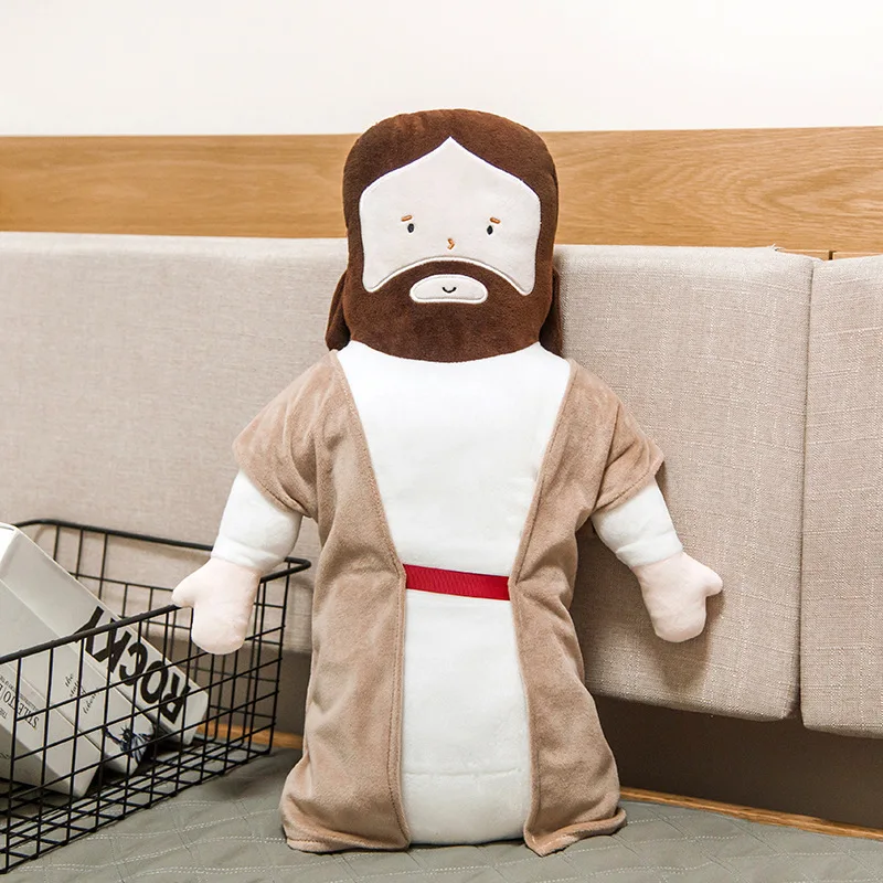 

Jesus Stuffed Plush Doll Toys Cartoon Cushion Hugging Body Pillows Religious Christian Gifts Children's Birthday Easter Gifts