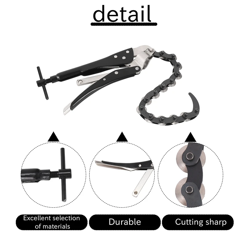 Резак для цепной выхлопной газов инструмент резки цепи выхлопных и задних труб
