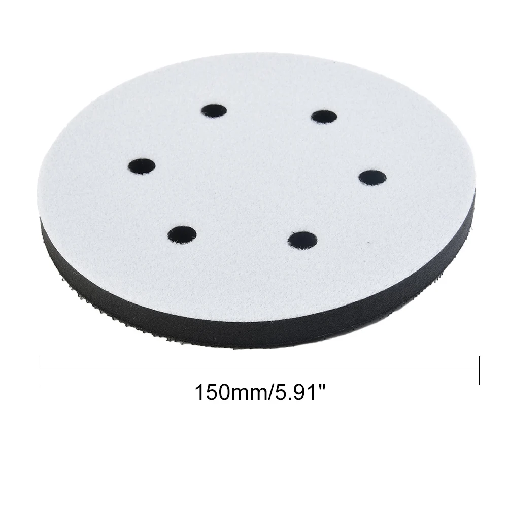 

6-Hole 6inch 150mm Soft Buffer Spong Pad Hook&Loop Foam Disc Power Sander Tools For Sanding Disc And Polishing Abrasive Tools