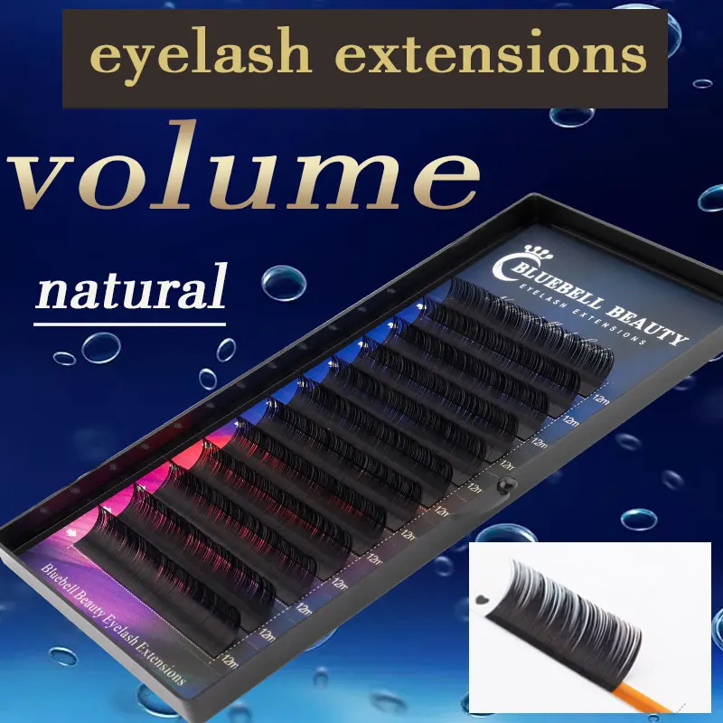 Bluebell Beauty длинные Искусственные ресницы для наращивания ресниц maquiagem cilios для профессионального шелка натуральные Индивидуальные ресницы для наращивания