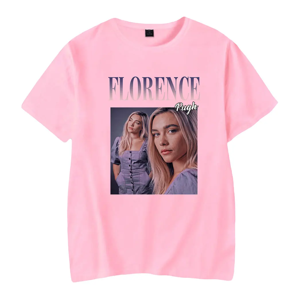 

Футболка Мужская/женская с принтом «Флоренция пуга», модный топ, Короткая Повседневная рубашка с коротким рукавом, розовая одежда, на лето