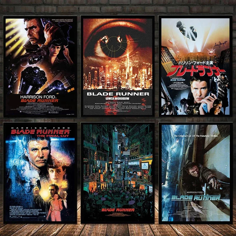 

Retro 1982 Movie Blade Runner Classic Sci-fi Film Poster Canvas Painting Wall Art Pictures Vintage Home Club Cinema Decor Gift