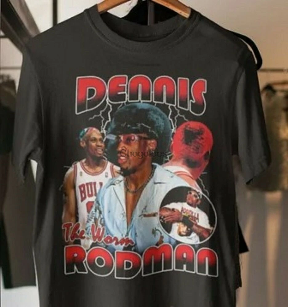 Рубашка с принтом Денниса Родмана винтажная рубашка в стиле 90-х |