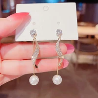 1 pair earrings fabulous curled shape portable romantic tassel hanging earrings gift women earrings hanging earrings