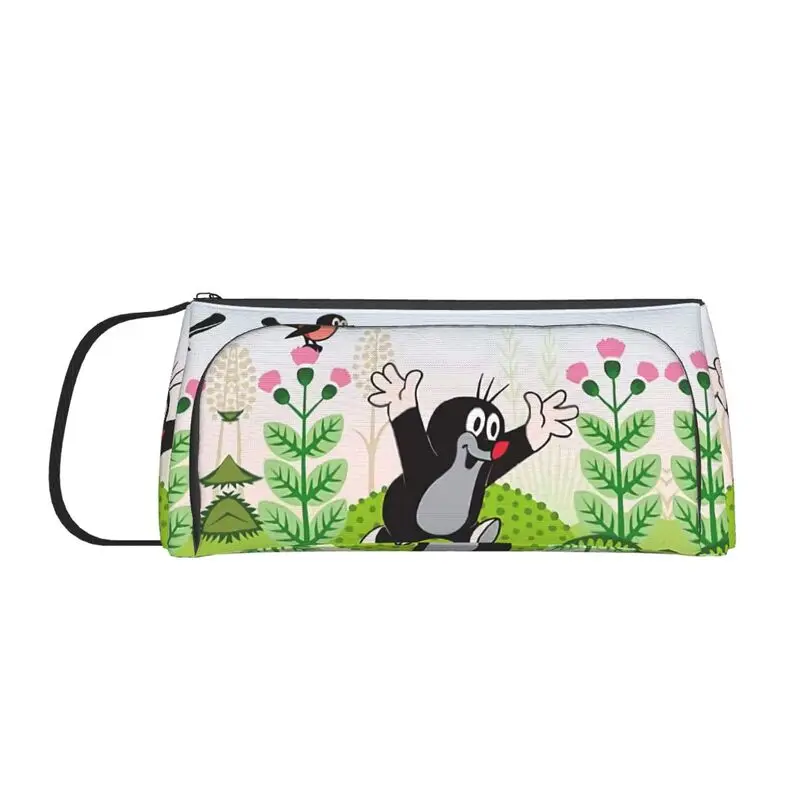 

Krtek Little Maulwurf Korean Happy Mole Cartoon Pencil Bag for Boys Gilrs Custom Large Storage Pencil Cases School Supplies