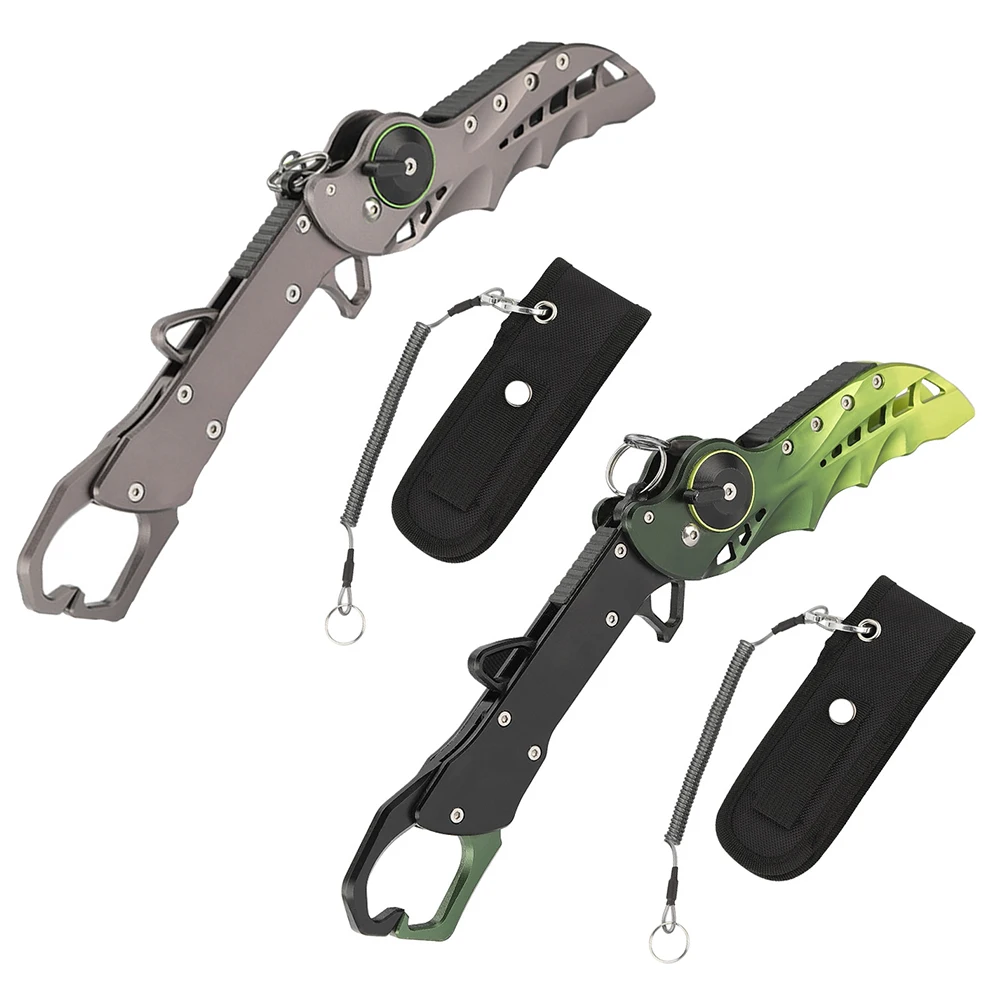 

Foldable Fish Grabber Plier Controller Grip Tackle Holder Clamp Portable Fishing Gripper Gear Tools Accessori eswith Hand Rope