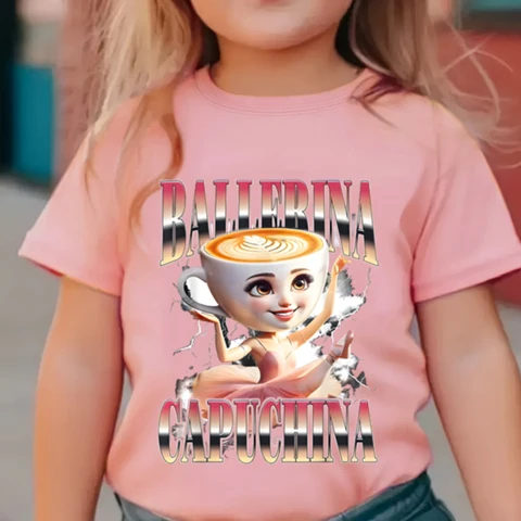 Детская футболка Brainrot Meme из хлопка и полиэстера