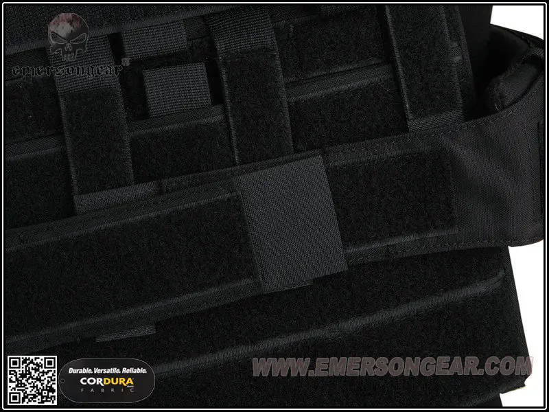 Emersongear-адаптивный жилет для страйкбола черная ткань AVS тяжелая версия EM7397