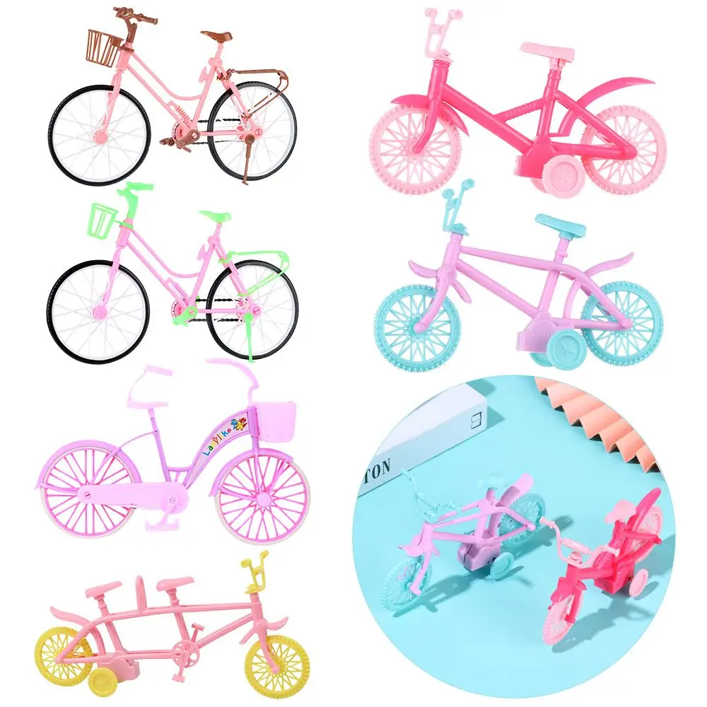 Женский розовый миниатюрный велосипед зеленая пластиковая модель велосипеда