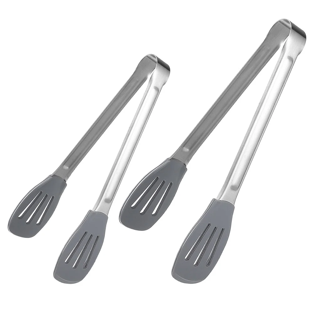 

Stainless Steel Food Tongs Cooking Serving Grilling Steak Frying Baked Silicone Clamp Cat Claw Clips Buffet Bbq Tools