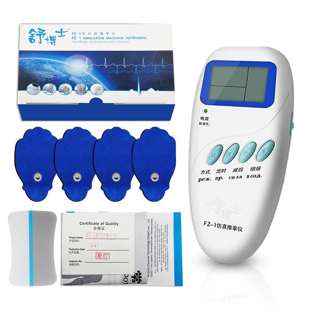 

Myostimulator Microcurrents Muscle Stimulator FZ-1 Lcd Low Frequency Vibration Massager For Waist cervical spine Russian manual